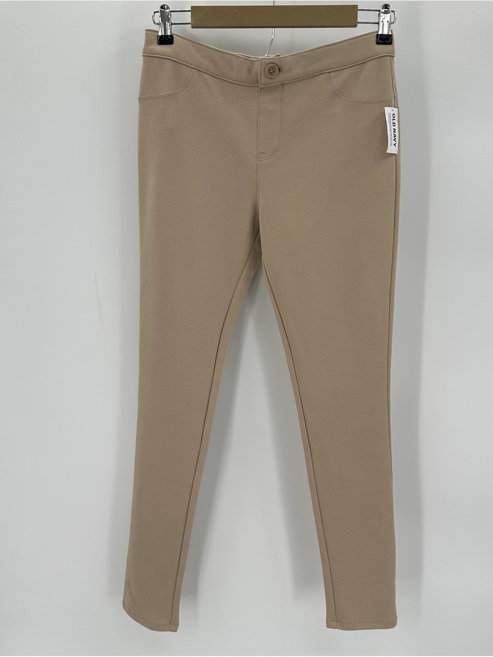 Old Navy Uniform Pants Girls 16 Beige Tan Jeggings Stretch School Clothes NWT